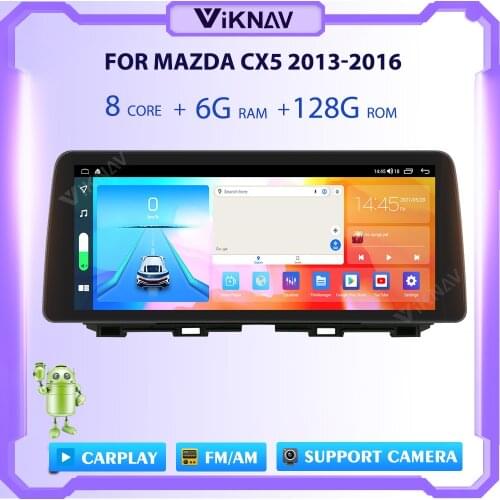 12.3 Inch Android 10.0 Car Radio For MAZDA CX5 2013-2016 Multimedia Player GPS Navi HD Screen CarPlay DSP 128GB ROM