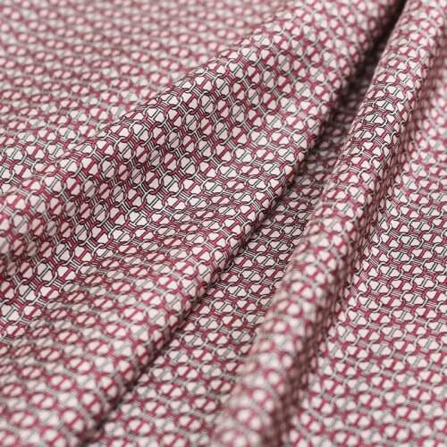 White waxberry 9momme Pink Chain Printed Silk Habotai Fabrics Materials Summer Women Shirt Dress DIY Sewing Cloth Freeshipping
