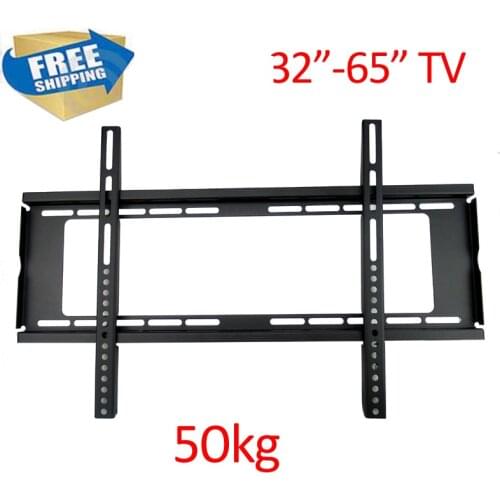Free shipping PTB-6064F-2 50kg vesa 400x400 Universal metal Fix TV WALL bracket for tv 30"-70" 60"65"lcd holder
