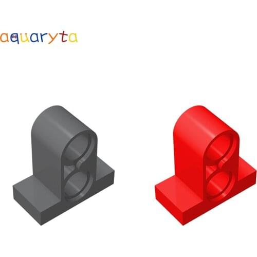 Aquaryta 40pcs 1x2 Double Shaft Hole Coupling Connector Technology Building Block Part Compatible 32530 DIY Assembles Toys Gift