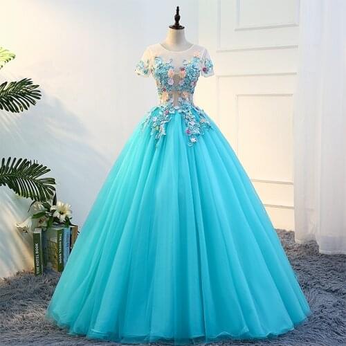 Art test performance New color yarn solo banquet big swing toast dress bridal stage Pengpeng skirt long women