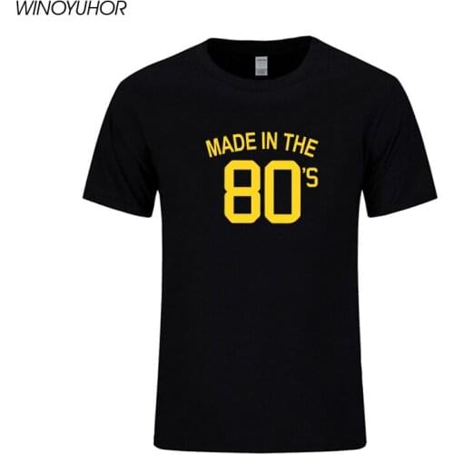Made In The 80s T Shirt Cotton Mens New Summer Short Sleeve Tee Tops Funny College 1980 Retro Birthday Gift T-Shirts