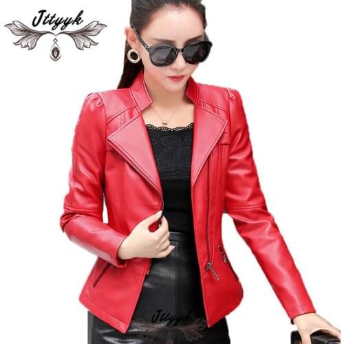 Женские кожаные бомберы JTTYYK China At AliExpress