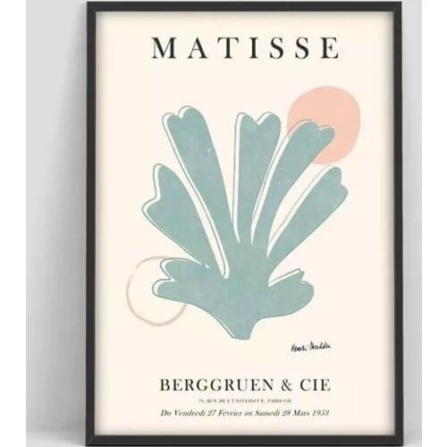 Canvas Paintings Hd Printed Henri Matisse Leaf Green Cartoon Home Decoration Pictures Poster Wall Art For Living Room Artwork