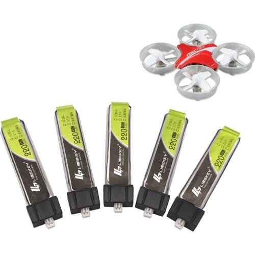 5pcs Limskey 220mAh 3.7V 45C-90C Lipo battery Horizon Blade Inductrix FPV Tiny Whoop FPV Nano CPX Nano QX Quadcopter Mini Drone