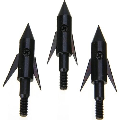 Linkboy Archery 100grain 2 Blade Broadhead Arrowhead Fishing Arrow Hunting Archery Bow Point Shooting