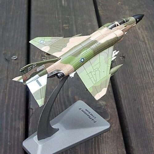 1/144 scale F-4C Camo Color Military Classic Aircraft Airplane Models toy Adult Children Toys for Display Show Collections