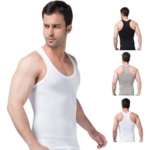 Be-In-Shape Mens Slimming Body Shaper Waist Trainer Vest Summer Tummy Control Loss Weight Underwear Seamless Tank Top Corset