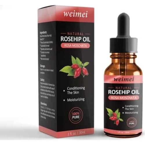 Natural Organic Rosehip Seed Oil For Moisturizing Brighten Skin Color Anti-Dry Anti-Aging Face Essential Oil