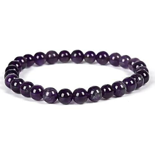 Wholesale Round 6mm Ametrine Crystal Beads For Handmade Bracelets jewelry Making 7.5inch For Girls Women H190