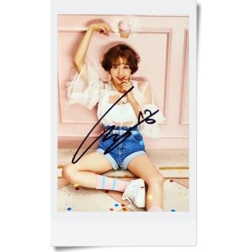 Signed TWICE Son Chae Youn autographed photo SIGNAL 4*6 inches collection freeshipping 052017