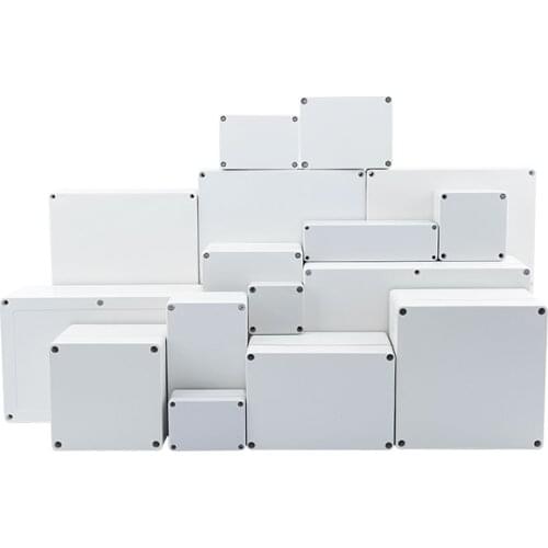 Junction Box ABS Plastic Dustproof Waterproof IP65 Universal Electrical Boxes DIY Case Project Enclosure with Fixed Ear