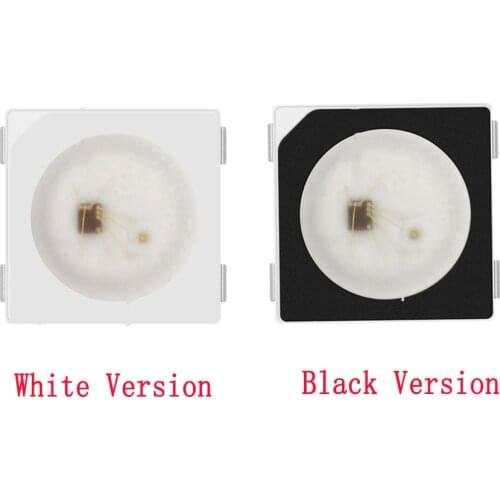 WS2812B LED Chip 10~1000pcs 5050 RGB SMD Black/White version WS2812 Individually Addressable Digital 5V for led strip