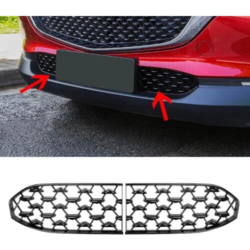 Front Bottom Middle Net For Mazda CX30 CX-30 2020 2021 2019 Accessories External Modification Protective Sand Cover Car Styling