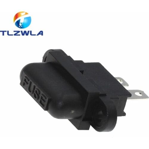 100PCS AMP Car Fuse Box Auto Safety Strip Socket The Fixed Seat Medium Car Insert Welding Type With Fixed Ear