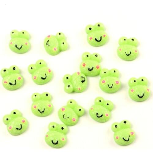 20pcs Resin Frog Flatback Cabochon Jewelry Findings Scrapbooking For Jewelry Making Charms Pendants Accessories Diy