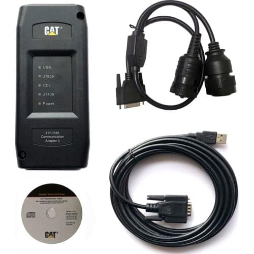 2020 Real CAT ET3 Adapter III 317-7485 2015A 9+14 pin 2 in 1 cable truck diagnostic tool CAT Communication III CAT3 without WIFI