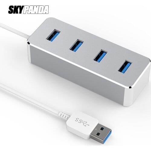 4-port Aluminum Alloy USB 3.0 HUB 5Gbps Super Speed USB HUB OTG Connector DC 5V2A Charging Splitter For Multi-USB Desktop Laptop