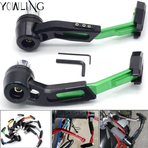 7/8" 22mm Motorcycle Handle Bar Grips Guard Brake Clutch Levers Guard protect for Kawasaki Ninja ZX6R ZX10R Z300 ZZR1400 z750