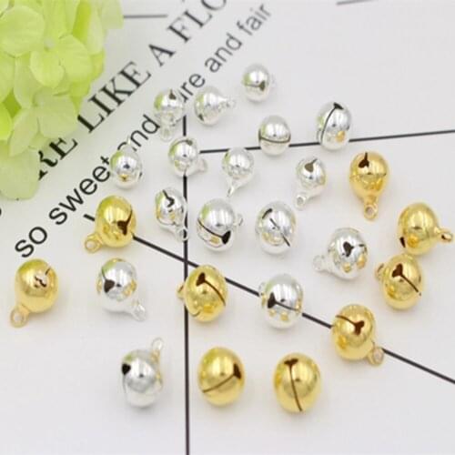 9 types of bronze metal bells loose pet ring chain beads holiday party decoration DIY crafts accessories