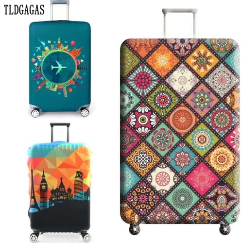 TLDGAGAS Travel Suitcase Protective Cover Luggage Case Travel Accessories Elastic Luggage Dust Cover Apply to 18''-32'' Suitcase