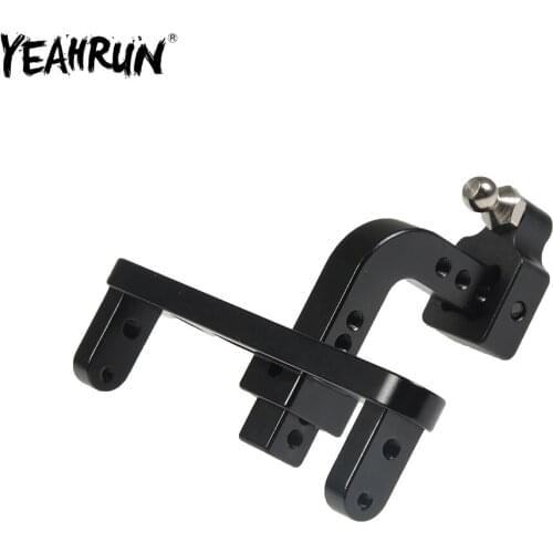 YEAHRUN Black Metal Trailer Tow Hitch Hook For 1/10 Axial SCX10 II 90046 RC Crawler Car Upgrade Parts
