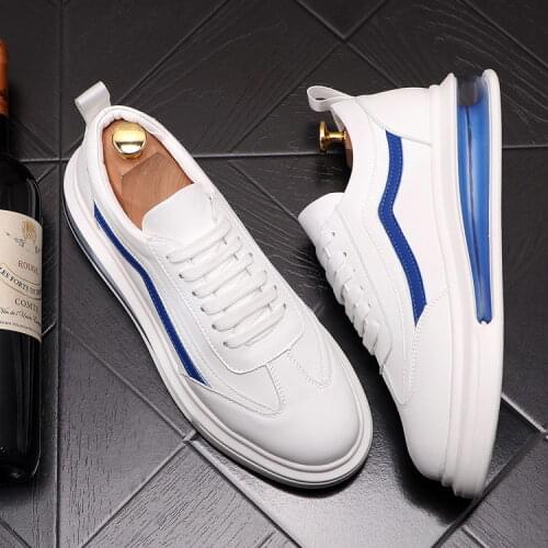 ERRFC New Arrival Classic Designer Mens White Casual Comfort Shoes Fashion Round Toe Platform Trending Shoes For Man Size 38-43