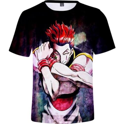 2020 Hip Hop Hisoka 3D T Shirt Men Women Suitable Tees Short Sleeve Casual Summer Hot Printed 3d Comic Hisoka T-Shirt
