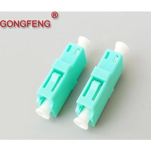 GONGFENG 200pcs NEW Optical Fiber Connector LC Singlemode10 Million OM3 Coupler Adapter Flange Multicolor Special Wholesale