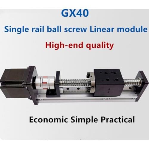 GX40 ball screw 1204 1605 1610 slide table precision stepping cross motor moving CNC linear guide linear slide table module