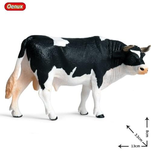 Children cognitive early education toy cow model decorative ornaments simulation solid static animal poultry ranch