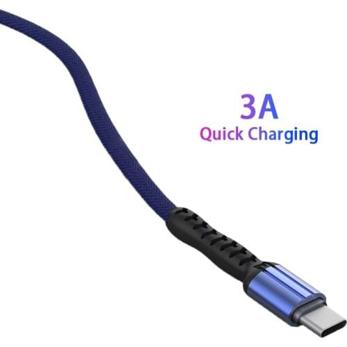 USB Type C Cable For Samsung S20 Xiaomi 11 Redmi Note 9 Huawei P30 P40 Pro Mate 30 Quick Charging Mobile Phone Charger Data Cord