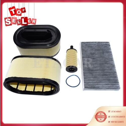 4pc/set Oil Filter Cartridge Insert Engine Cabin Air Filter 670001545 Fit For Maserati Ghibli Quattroporte Levante 3.0 2014-2019