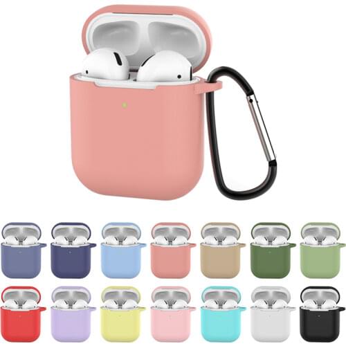 Soft Silicone Case for AirPods 2nd Shockproof Cover for Apple Air Pods 2 Earphone Cases for Air Pods Protector Case