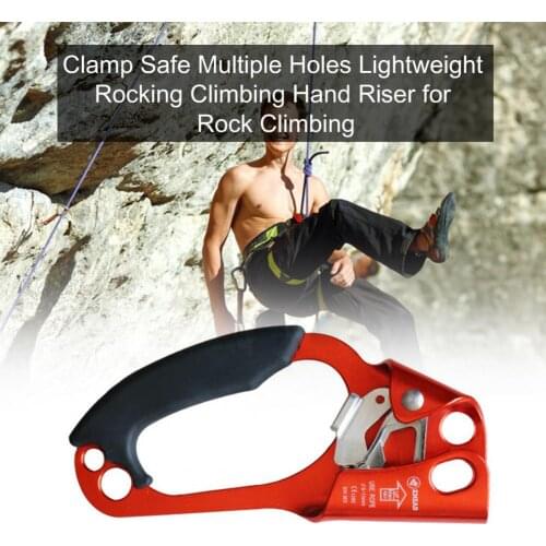 Outdoor Mountaineering Rock Climbing Rope Clamp Hand Ascender Rappelling Gear Equipment Rope Clamp for Mountaineering Caving