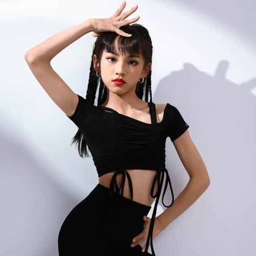 Latin Dance Clothes For Girls Practice Tops Professional Rumba Tango Samba Costumes Cha Cha Salsa Ballroom Dance Shirts DWY5487
