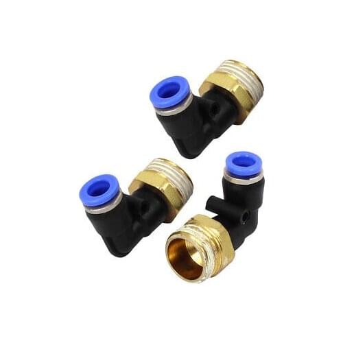 PL8-04 Industry Pneumatic Tube Pipe Connecting Quick Fitting 20mm Dia 5pcs