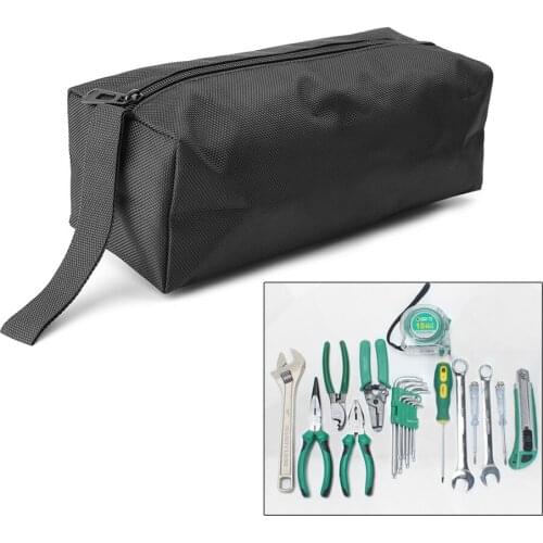 Oxford Canvas Tool Bag Zipper Hardware Storage Toolkit Travel Makeup Hand Pouch