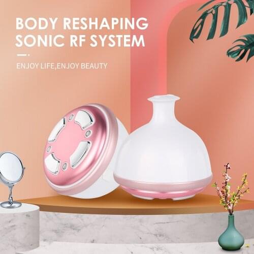 Face Reduction RF Ultrasonic Body Massager Vibration Anti cellulite Fat Burner Weight Loss LED Red Light Facial Slimming Machine