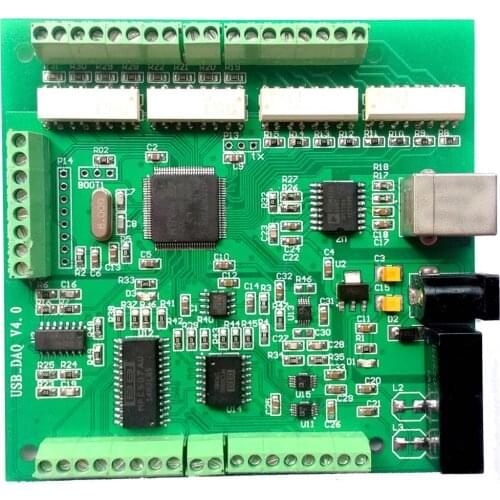 USB DAQ Data Acquisition Card 16 channel 16-bit 150Ksps Analog input AD, 2DA 8DI/8DO PWM Counter module