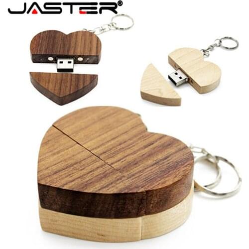 JASTER creative love heart usb flash drive 4GB 8GB 16GB 32GB 64GB usb 2.0 gift pendrive LOGO