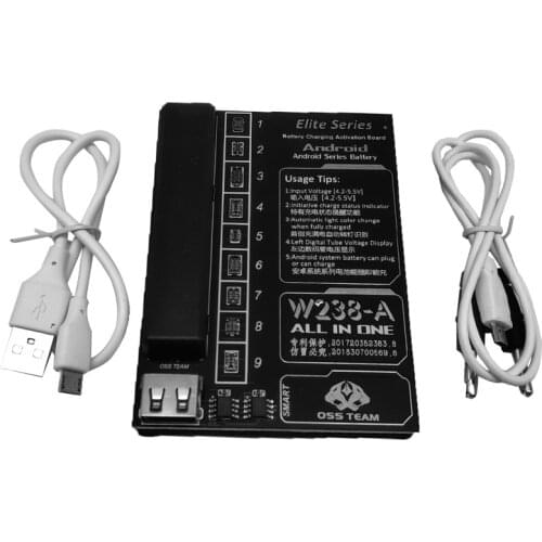 W238-I/P/A Battery Tester Quick Charger Activation Circuit Board For IPhone7/8/8P/X/XS/MAX/11/ProMax iPad Samsung Huawei Android