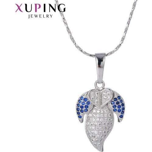 Xuping Elegant Pendant Rhodium Color Plated Jewelry for Women Valentines Day Gift M36-30091