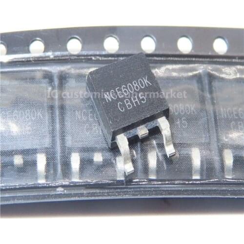 10PCS/LOT NWE NCE6080K TO-252 60V 80A SMD Transistor