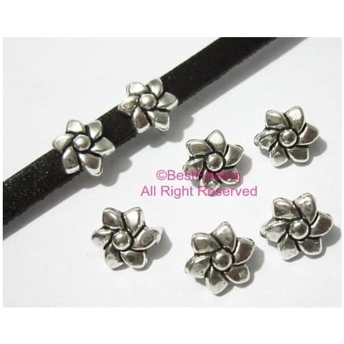 5mm flat leather findings 5x2mm windmill Flat leather slider