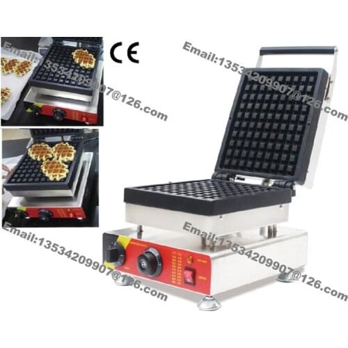 Free Shipping Commercial Non-stick 110v 220v Electric 1-slice Belgian Belgium Liege Waffles Baker Maker Iron Machine Mold