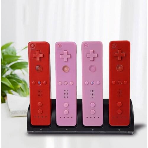 WII WII U Game Console Charging Station with USB Wire Leakage Protection 4Port Smart Charger Game Accessories