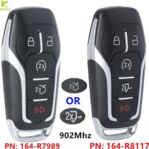 KEYECU Replacement 5 Button 902MHz Smart Remote Key FCC ID: M3N-A2C31243300 for Ford F-150 F-250 Edge Explorer Fusion 2015-2017