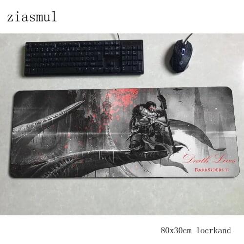 Darksiders mouse pad 80x30cm mats anime Computer mouse mat gaming accessories thick large mousepad keyboard games pc gamer