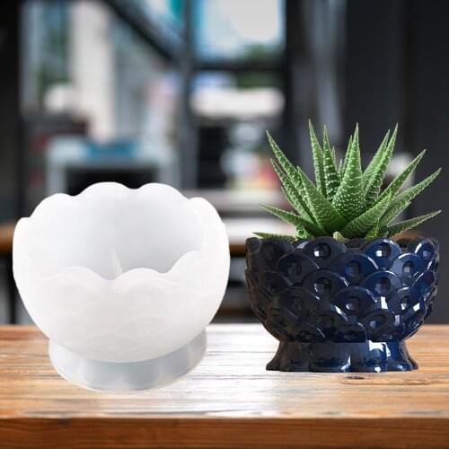 Round Cup Dishes Casting Silicone Mould DIY Crafts Making Tool Crystal Epoxy Resin Molds Round Bowl Resin Moulds For Art Pot